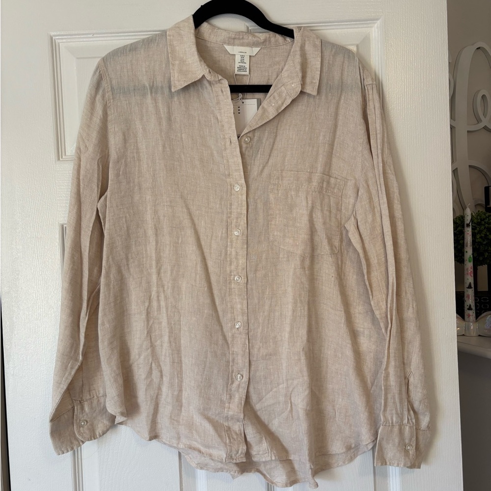 Linen button down H&M